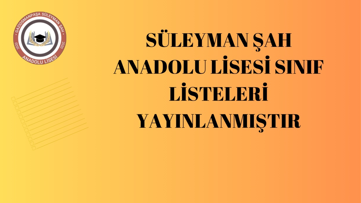 SINIF LİSTELERİ